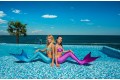 Хвіст русалки фіолетового кольору "Люкс" с лускою