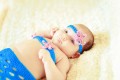 В'язаний блакитний костюм русалки для немовляти
